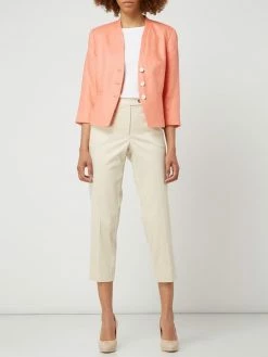 Zerres Stoffhose Mit Stretch-Anteil In Gerader Passform - Stein