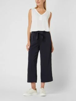 Saint Tropez Culotte Mit Bundfalten Modell 'Andrea' - Marineblau
