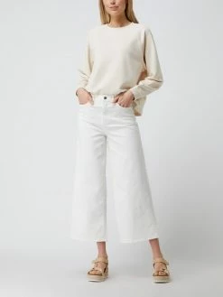 Q/S Designed By High Rise Culotte Aus Denim - Ecru