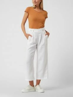 Esprit Culotte Aus Leinen - Weiß