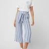 Vila Culotte Mit Streifenmuster Modell 'Rasha' - Bleu
