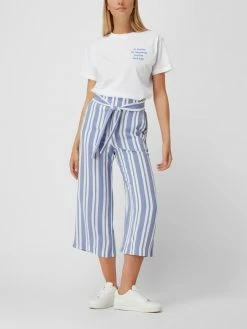 Vila Culotte Mit Streifenmuster Modell 'Rasha' - Bleu