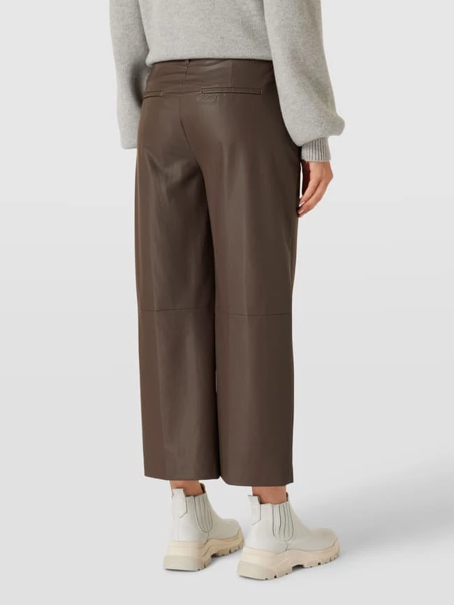MAC Cropped Hose In Leder-Optik Modell 'CHIARA' - Taupe 7 MAC Cropped Hose In Leder-Optik Modell 'CHIARA' - Taupe – Bild 5