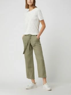 Brax Relaxed Fit Hose Aus Leinen Modell 'Maine' - Khaki