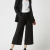 Taifun Culotte Aus Lyocell-Leinen-Mix - Schwarz