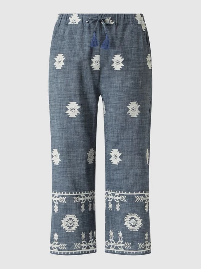 Marina Rinaldi PLUS SIZE Culotte Mit Elastischem Bund Modell 'Recanati' - Blau 3 Marina Rinaldi PLUS SIZE Culotte Mit Elastischem Bund Modell 'Recanati' - Blau