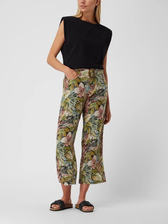 Zerres Culotte Aus Leinen - Khaki 3 Zerres Culotte Aus Leinen - Khaki