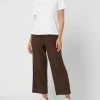 Redraft Culotte Aus Leinen-Viskose-Mix - Dunkelbraun