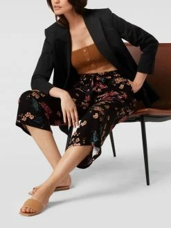 Christian Berg Woman Culotte Mit Floralem Muster - Schwarz