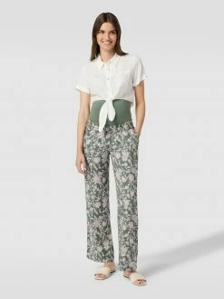 Mamalicious Umstands-Stoffhose Mit Allover-Muster - Schilf
