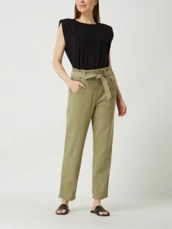 Esprit Paperbag-Hose Mit Hanf-Anteil - Khaki