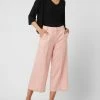 Taifun Culotte Aus Lyocell-Leinen-Mix - Hellrosa
