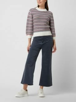 Soaked In Luxury Culotte Aus Feincord Modell 'Jill' - Anthrazit