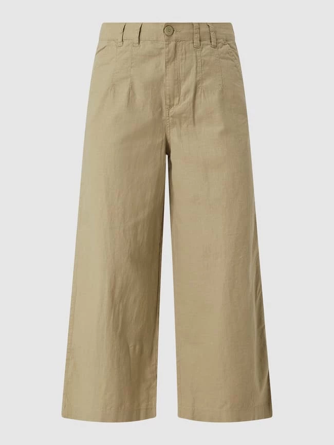 Q/S Designed By Culotte Aus Leinen-Baumwoll-Mix - Khaki 4 Q/S Designed By Culotte Aus Leinen-Baumwoll-Mix - Khaki – Bild 2