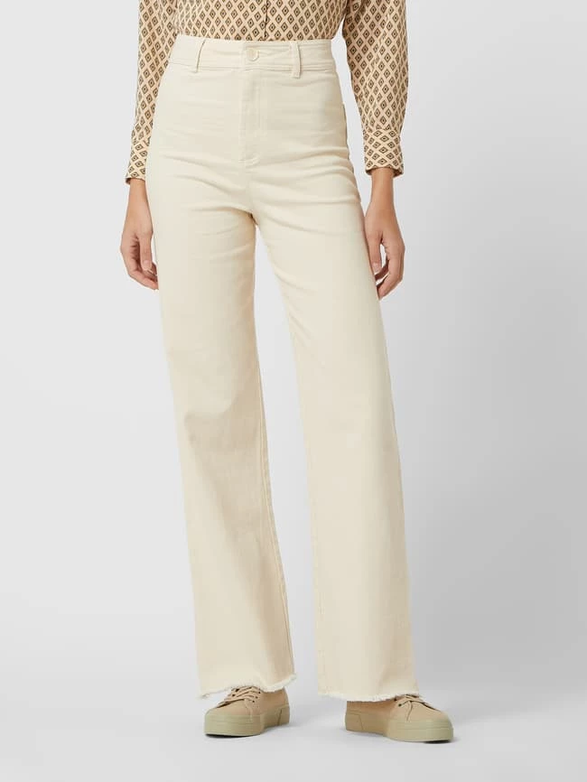 JC Sophie Wide Leg Hose Mit Stretch-Anteil Modell 'Ruby' - Ecru 6 JC Sophie Wide Leg Hose Mit Stretch-Anteil Modell 'Ruby' - Ecru – Bild 4