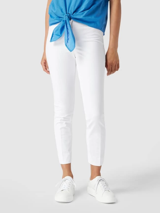 Cambio Slim Fit Stoffhose Mit Stretch-Anteil Modell 'Ros' - Weiß 6 Cambio Slim Fit Stoffhose Mit Stretch-Anteil Modell 'Ros' - Weiß – Bild 4