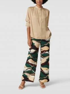 Vila Hose Mit Allover-Muster Modell 'FLOWY' - Schwarz