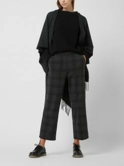 Tom Tailor Culotte Mit Karomuster - Anthrazit