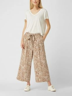 Broadway NYC Culotte Mit Allover-Muster - Hellbraun