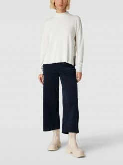 ICHI Culotte In Cord-Optik - Marineblau