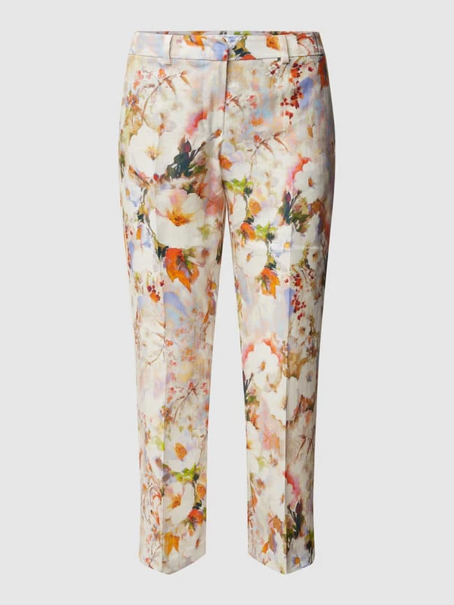 Raffaello Rossi Leinenhose Mit Floralem Muster - Hellrosa 4 Raffaello Rossi Leinenhose Mit Floralem Muster - Hellrosa – Bild 2
