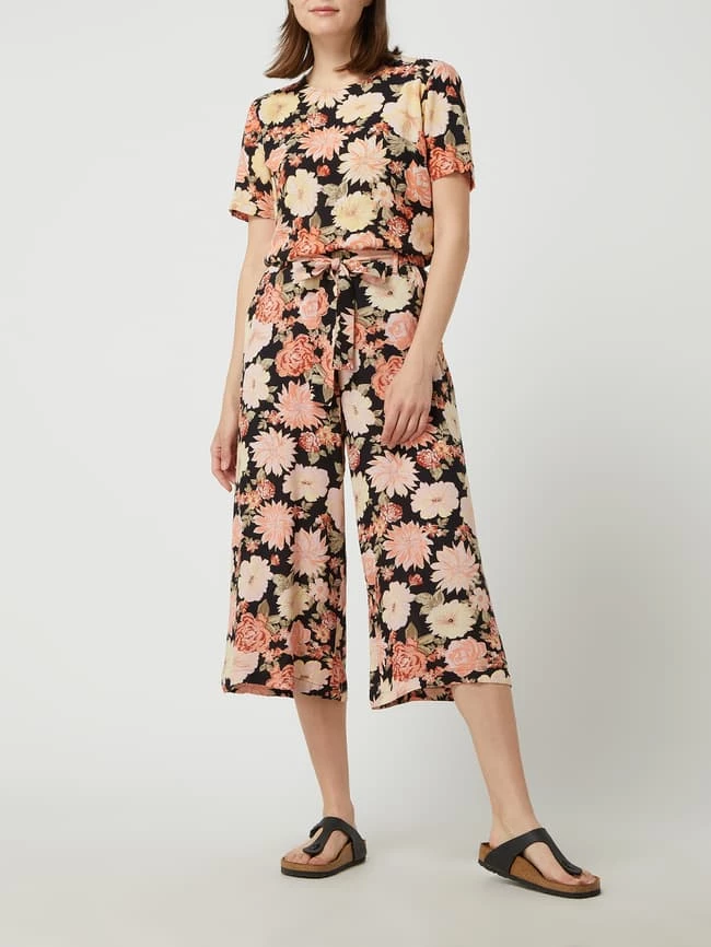 Pieces Culotte Aus Viskose Modell 'Nya' - Schwarz 3 Pieces Culotte Aus Viskose Modell 'Nya' - Schwarz