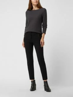 Js Sophie-Shop 19 Toni Dress High Waist Stretchhose Mit Logo-Applikation Modell 'Christy' - Schwarz