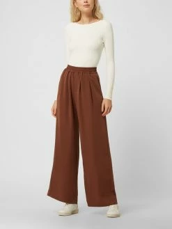 Gestuz Bundfaltenhose Mit Elastischem Bund Modell 'Sloan' - Mittelbraun