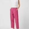 White Sand Bundfaltenhose Mit Schurwoll-Anteil - Pink