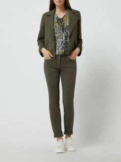 Luisa Cerano Skinny Fit Hose Mit Stretch-Anteil - Olivgrün