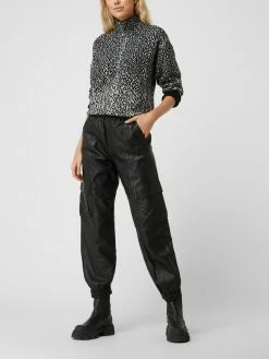 Gestuz Schlupfhose Aus Leder Modell 'Kallie' - Schwarz