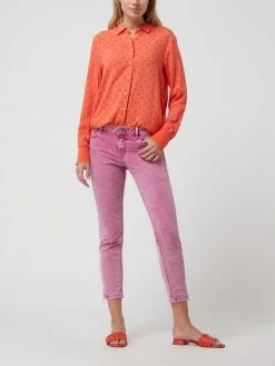 Buena Vista Slim Fit Jeans Mit Label-Applikation - Pink