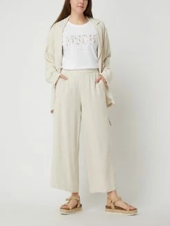 MOSS COPENHAGEN Culotte Mit Leinen-Anteil Modell 'Mariet' - Beige