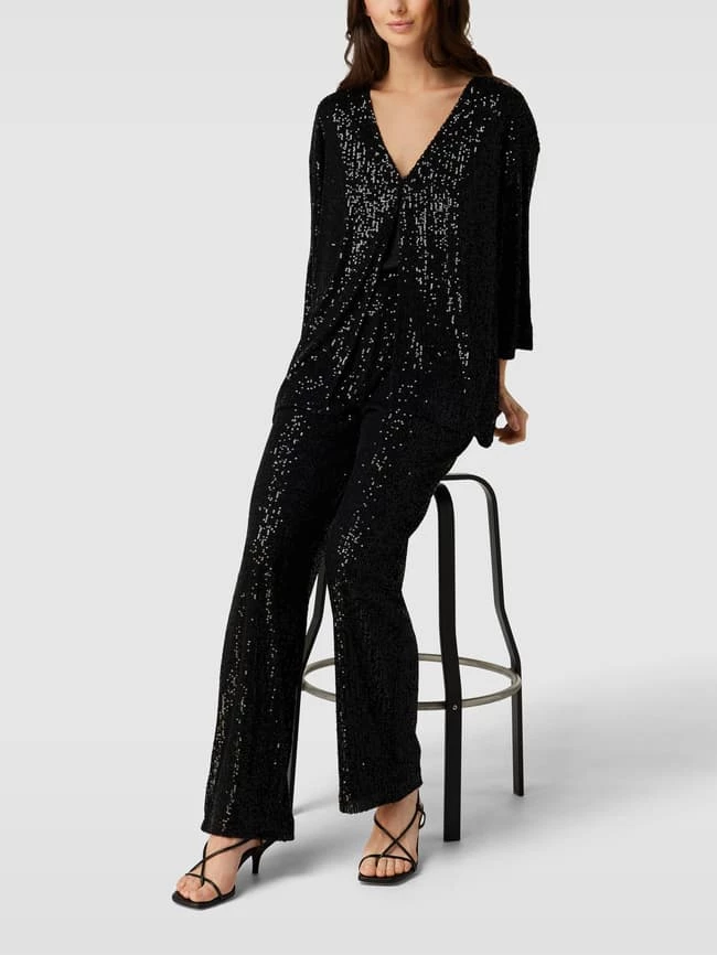 MbyM Hose Mit Paillettenbesatz Modell 'Macqes' - Schwarz 3 MbyM Hose Mit Paillettenbesatz Modell 'Macqes' - Schwarz