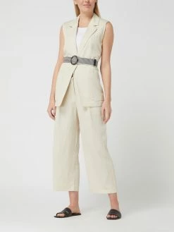 Esprit Collection Culotte Aus Lyocell-Leinen-Mix - Sand