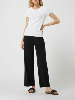 ICHI Schlupfhose Aus Krepp Modell 'Lima' - Schwarz