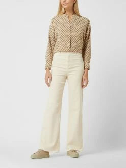 JC Sophie Wide Leg Hose Mit Stretch-Anteil Modell 'Ruby' - Ecru