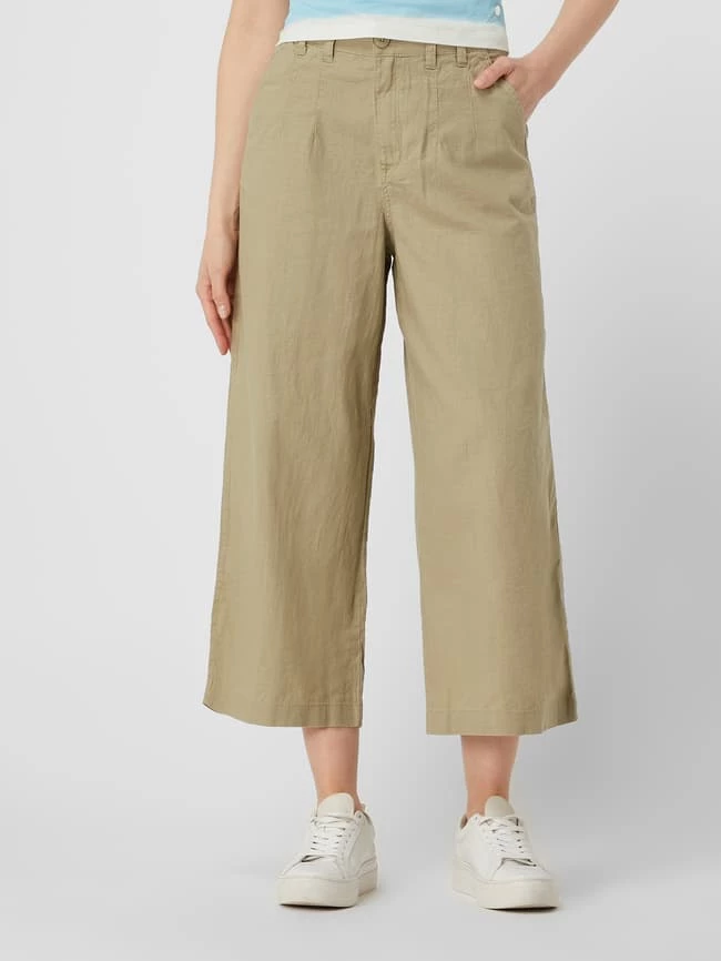 Q/S Designed By Culotte Aus Leinen-Baumwoll-Mix - Khaki 6 Q/S Designed By Culotte Aus Leinen-Baumwoll-Mix - Khaki – Bild 4