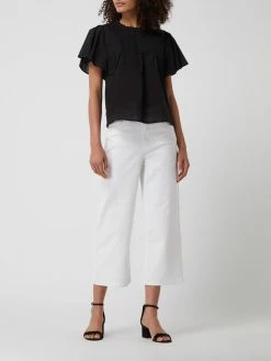 Object Culotte Aus Denim Modell 'Marina' - Weiß