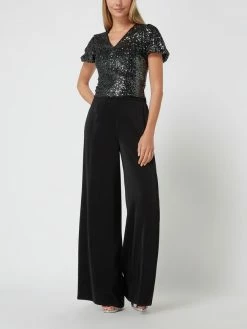 V By Vera Mont Palazzohose Mit Stretch-Anteil - Schwarz