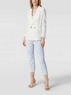 Raffaello Rossi Caprihose Mit Animal-Print Modell 'Penny' - Blau