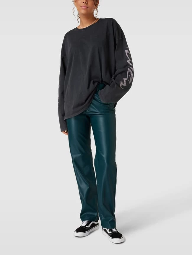 Gina Tricot Hose In Leder-Optik Modell 'NINETEES PU TROUSERS' - Bottle 3 Gina Tricot Hose In Leder-Optik Modell 'NINETEES PU TROUSERS' - Bottle