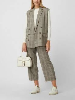 Kaffe Culotte Mit Vichy-Karo Modell 'Diana' - Haselnuss Braun