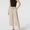 Christian Berg Woman Culotte Aus Leinen-Viskose-Mix - Sand Meliert