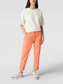 Raffaello Rossi Cropped Slim Fit Chino Mit Stretch-Anteil Modell 'Dora' - Orange