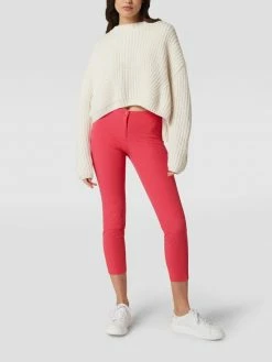 Cambio Slim Fit Stoffhose Mit Stretch-Anteil Modell 'Ros' - Pink