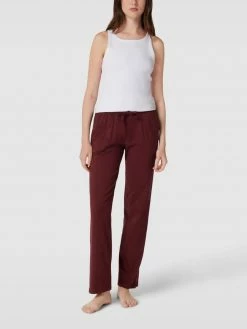 Marc O'Polo Hose Mit Elastischem Bund - Bordeaux Rot