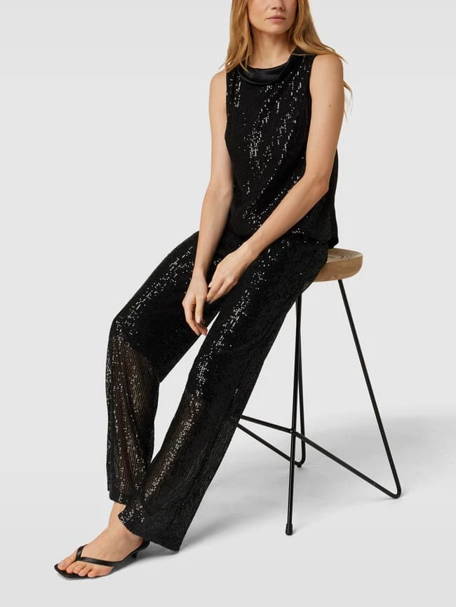 More & More Hose Mit Paillettenbesatz - Schwarz 3 More & More Hose Mit Paillettenbesatz - Schwarz