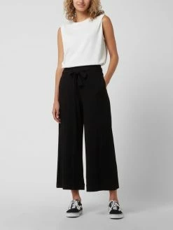 Tom Tailor Culotte Mit Rippenstruktur - Schwarz