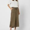 S.Oliver RED LABEL Culotte Aus Leinen - Khaki